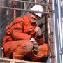 Man Working in Shipyard